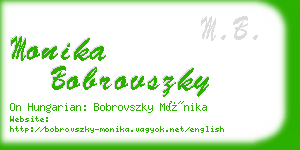 monika bobrovszky business card